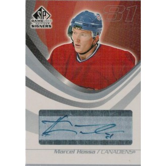 Podepsané karty - Hossa Marcel - 2003-04 SP Game Used Signers No.SPS-MH