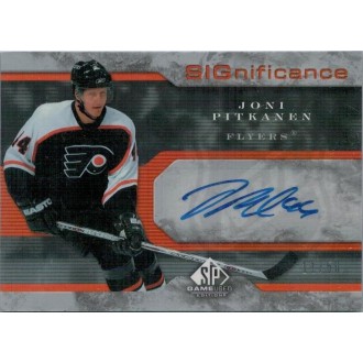 Podepsané karty - Pitkanen Joni - 2006-07 SP Game Used SIGnificance No.S-JP