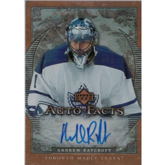 Podepsané karty - Raycroft Andrew - 2007-08 Artifacts Autofacts No.AF-AN