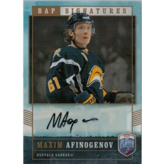 Podepsané karty - Afinogenov Maxim - 2006-07 Be A Player Signatures No.MX
