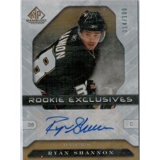 Podepsané karty - Shannon Ryan - 2006-07 SP Game Used Rookie Exclusives Autographs No.RE-RS