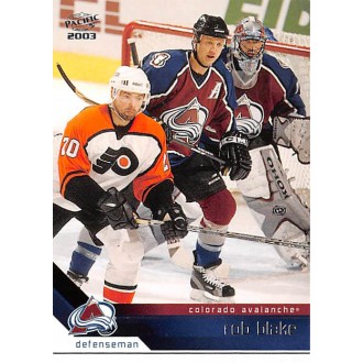 Řadové karty - Blake Rob - 2002-03 Pacific No.87