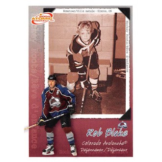 Insertní karty - Blake Rob - 2003-04 McDonalds Pacific Hockey Roots Checklists No.4