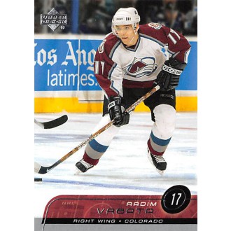 Řadové karty - Vrbata Radim - 2002-03 Upper Deck No.44