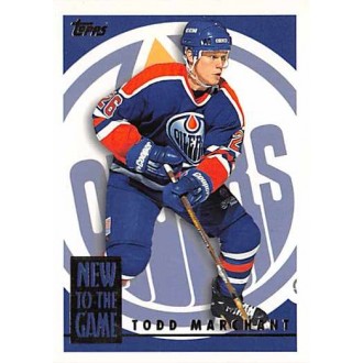 Insertní karty - Marchant Todd - 1995-96 Topps New to the Game No.3NG