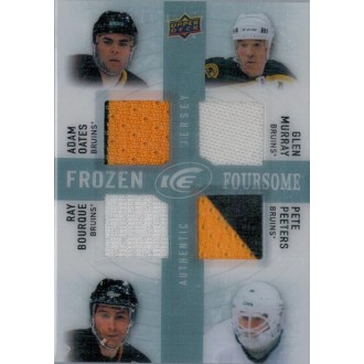 Jersey karty - Oates Adam, Murray Glen, Bourque Ray, Peeters Pete - 2014-15 Ice Frozen Foursomes No.FFBEES