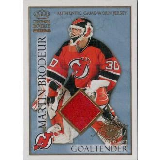 Jersey karty - Brodeur Martin - 2003-04 Crown Royale Jerseys No.14