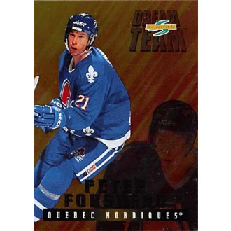 Insertní karty - Forsberg Peter - 1995-96 Score Dream Team No.5