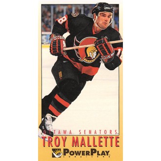 Řadové karty - Mallette Troy - 1993-94 Power Play No.401