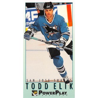 Řadové karty - Elik Todd - 1993-94 Power Play No.434