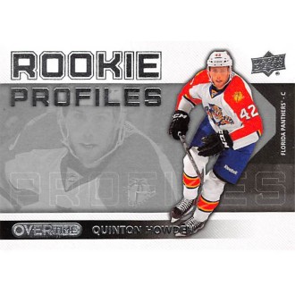 Insertní karty - Howden Quinton - 2013-14 Overtime Rookie Profiles No.18