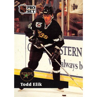Řadové karty - Elik Todd - 1991-92 Pro Set French No.410