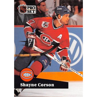 Řadové karty - Corson Shayne - 1991-92 Pro Set French No.413