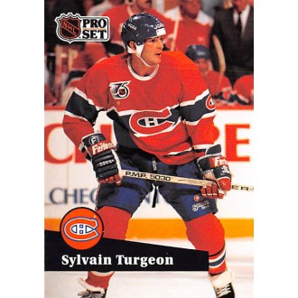Řadové karty - Turgeon Sylvain - 1991-92 Pro Set French No.416