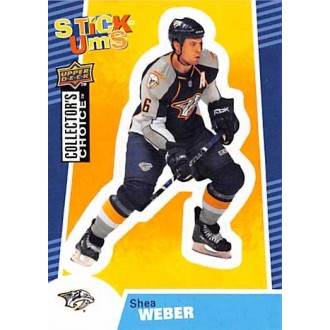 Insertní karty - Weber Shea - 2009-10 Collectors Choice Stick-Ums No.SU14