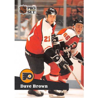 Řadové karty - Brown Dave - 1991-92 Pro Set French No.452