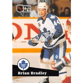 Řadové karty - Bradley Brian - 1991-92 Pro Set French No.489