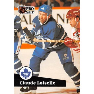 Řadové karty - Loiselle Claude - 1991-92 Pro Set French No.493