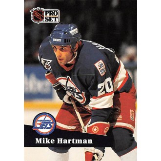 Řadové karty - Hartman Mike - 1991-92 Pro Set French No.519