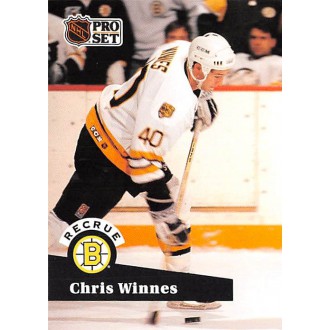 Řadové karty - Winnes Chris - 1991-92 Pro Set French No.522