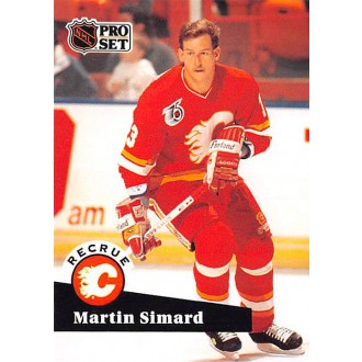 Řadové karty - Simard Martin - 1991-92 Pro Set French No.526
