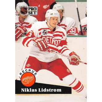 Řadové karty - Lidstrom Nicklas - 1991-92 Pro Set French No.531