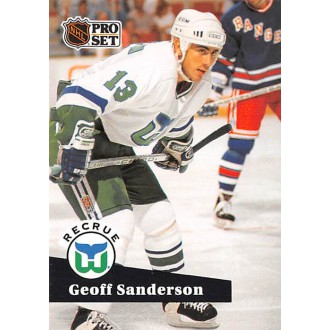 Řadové karty - Sanderson Geoff - 1991-92 Pro Set French No.536