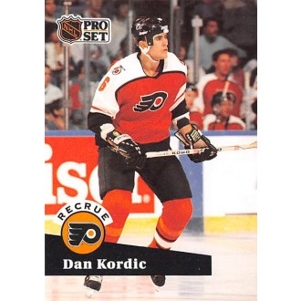 Řadové karty - Kordic Dan - 1991-92 Pro Set French No.553