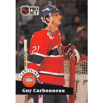 Řadové karty - Carbonneau Guy - 1991-92 Pro Set French No.576
