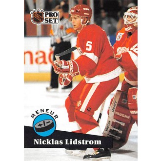 Řadové karty - Lidstrom Nicklas - 1991-92 Pro Set French No.610