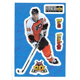 Insertní karty - Lindros Eric - 1996-97 Collectors Choice Stick-Ums No.S9
