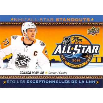 Insertní karty - McDavid Connor - 2018-19 Tim Hortons NHL All-Star Standouts No.AS-1
