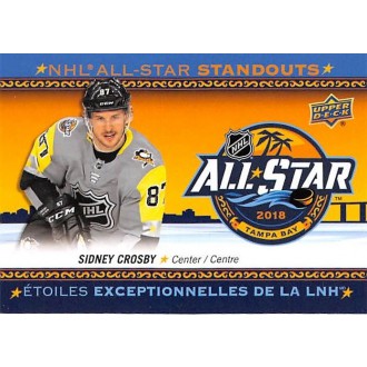 Insertní karty - Crosby Sidney - 2018-19 Tim Hortons NHL All-Star Standouts No.AS-2