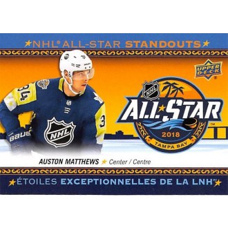 Insertní karty - Matthews Auston - 2018-19 Tim Hortons NHL All-Star Standouts No.AS-4