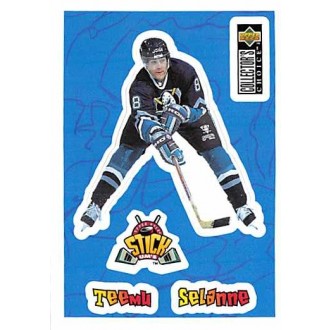 Insertní karty - Selanne Teemu - 1996-97 Collectors Choice Stick-Ums No.S13