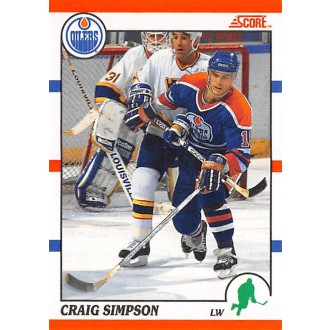 Řadové karty - Simpson Craig - 1990-91 Score Canadian No.58