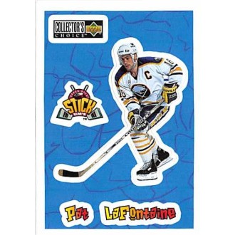 Insertní karty - LaFontaine Pat - 1996-97 Collectors Choice Stick-Ums No.S21