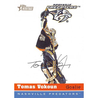 Řadové karty - Vokoun Tomáš - 2000-01 Topps Heritage No.212