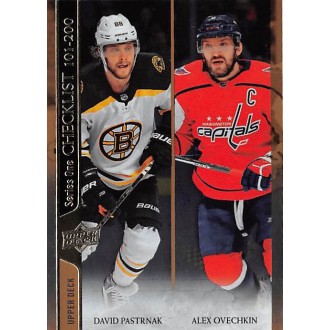 Paralelní karty - Pastrňák David, Ovechkin Alex - 2020-21 Upper Deck Silver Foil No.200