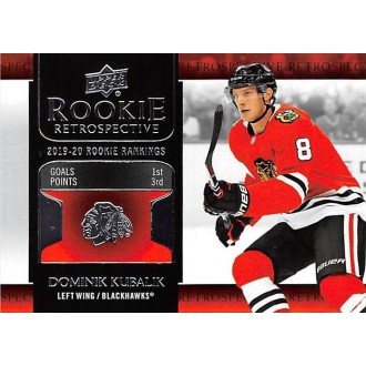 Insertní karty - Kubalík Dominik - 2020-21 Upper Deck Rookie Retrospective No.RR1