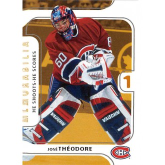 Insertní karty - Theodore Jose - 2002-03 BAP Memorabilia He Shoots He Scores Points No.6