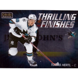 Insertní karty - Hertl Tomáš - 2019-20 O-Pee-Chee Platinum Thrilling Finishes No.TF15