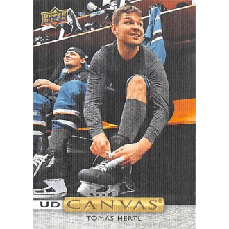 Insertní karty - Hertl Tomáš - 2019-20 Upper Deck Canvas No.C73