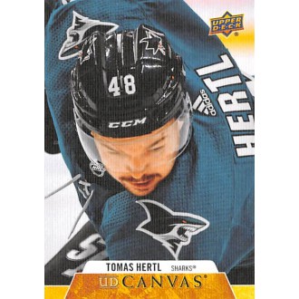 Insertní karty - Hertl Tomáš - 2020-21 Upper Deck Canvas No.C191