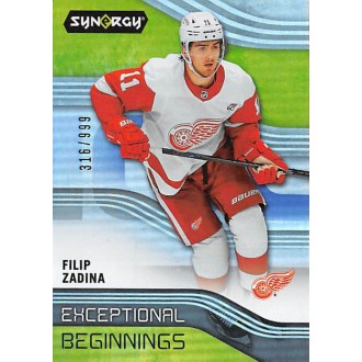 Insertní karty - Zadina Filip - 2019-20 Synergy Exceptional Beginnings No.4