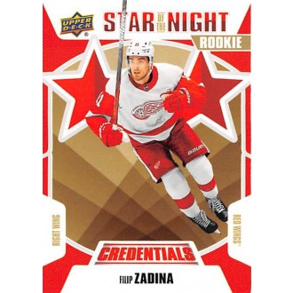 Insertní karty - Zadina Filip - 2019-20 Credentials Star of the Night 2nd Stars No.2S08