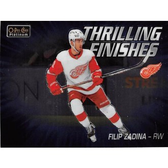 Insertní karty - Zadina Filip - 2019-20 O-Pee-Chee Platinum Thrilling Finishes No.TF24