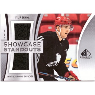 Jersey karty - Zadina Filip - 2019-20 SP Game Used Showcase Standouts Jerseys black No.SS-FZ