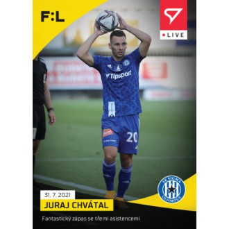 SportZoo Fortuna Liga - Chvátal Juraj - 2021-22 Fortuna:Liga LIVE No.L-009