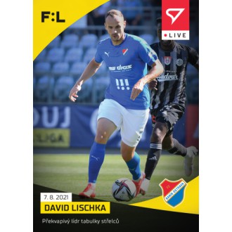 SportZoo Fortuna Liga - Lischka David - 2021-22 Fortuna:Liga LIVE No.L-011